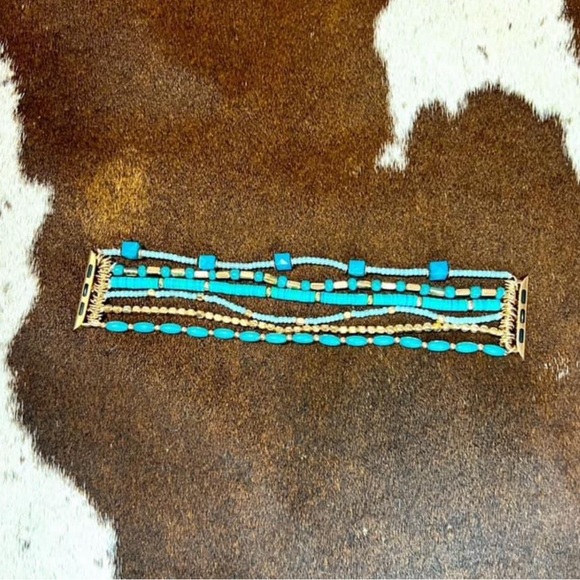🩵 Turquoise Beaded Watch Band 🩵 - Picture 1 of 1
